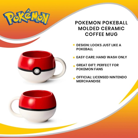 Pokémon Pokeball Ceramic Coffee Mug - Picture 11 of 14